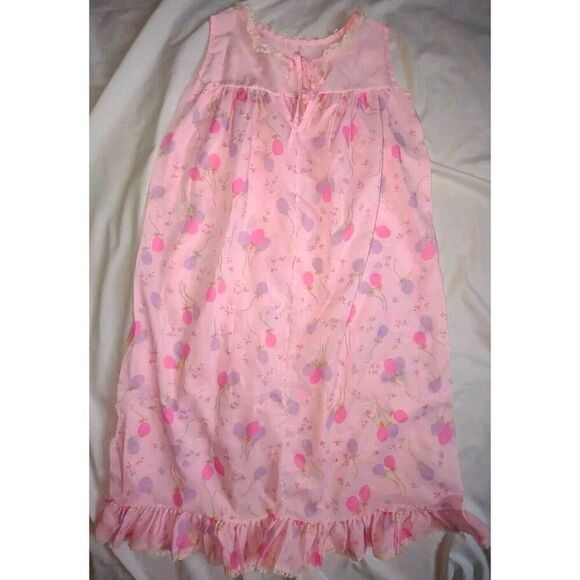 5/$25 Sz 6X Her Majesty Gown Slip Dress  Pink Purple Balloons Flowers Lace - Picture 8 of 8